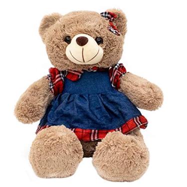 Imagem de Urso Saia Camisa Quadriculada 31cm - Pelúcia