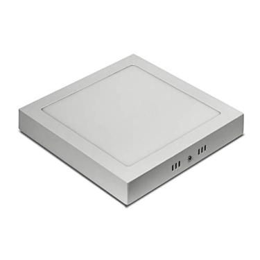 Imagem de Kit 5 Painel Plafon Sobrepor Quadrado Led 18w Bivolt 6500K Branco Frio