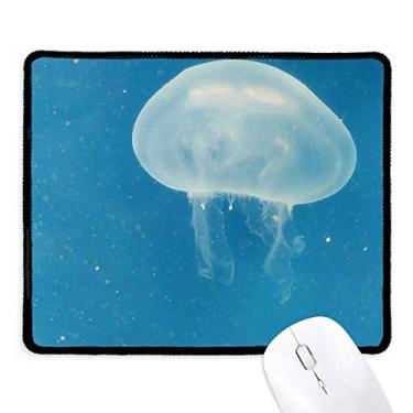 Imagem de Mousepad Ocean Jellyfish Science Nature Picture Tapete de borracha para jogos