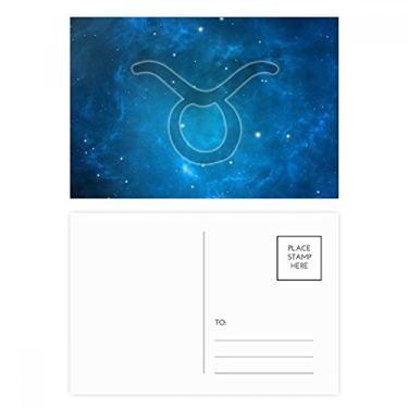 Imagem de Conjunto de cartões postais Starry Night Taurus Zodíaco Constelação Cartão de felicitações de aniversário