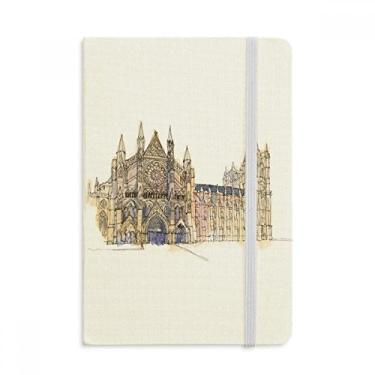 Imagem de Caderno Westminster Abbeyof London, capa dura de tecido, diário clássico A5