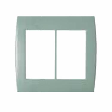 Imagem de Placa 4x4 p/ 6 módulos Ilus 5TG9 – Soprano | Verde Nilo Cod. 5TG9 9041