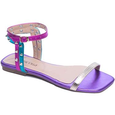 Imagem de Sandália Rasteira Torricella Napa Metálico cor: rosa; tamanho:39