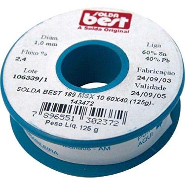 Imagem de Solda em Fio 189-MSX10 60x40 125g Azul SOLDA BEST, BEST, 189-MSX10, Azul