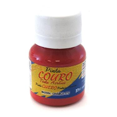 Imagem de TINTA PINTA COURO GLITTER 37ML (VERMELHO)