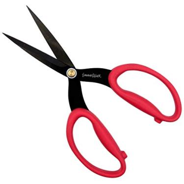 Imagem de Tesouras maravilhosas de Emma Oliver – tesouras de lâmina serrilhadas de 10,16 cm e 19,05 cm – perfeitas para cortar tecido, tecido, papel e mais, 7-1/2"