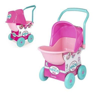 Carrinho De Boneca Bebe Reborn Luxo Milan Grande + Brinde