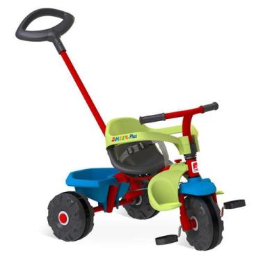 Imagem de Triciclo Infantil Bandeirante Passeio Com Pedal Smart Plus Colorido Mu