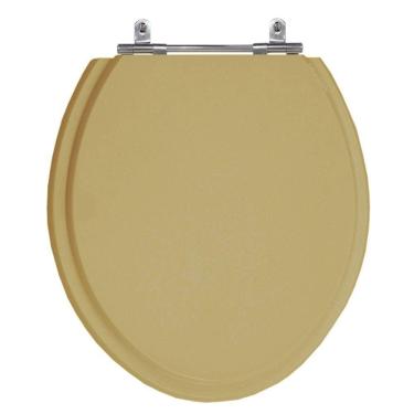 Imagem de Assento Laqueado Convencional Oval Ravena Bege Castor Tampa Vaso Deca-incepa-celite-ide...