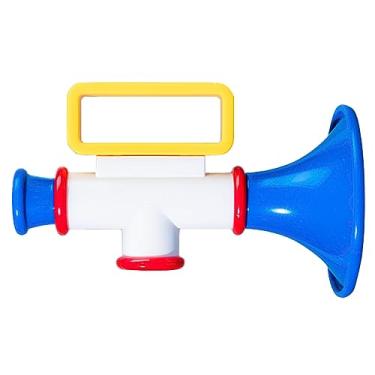 Imagem de Brinquedo Trompete de Plástico, Brinquedo Educacional Fácil de Operar, Acabamento Fino para Casa (Branco)