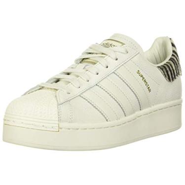 Imagem de adidas Originals Womens Superstar Bold Lace Up Sneakers Shoes Casual - White - Size 8 B