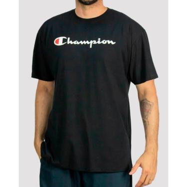 Imagem de Camiseta Champion ATH Classic Script - Black-Unissex