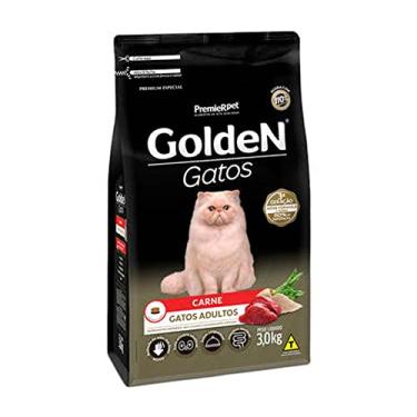 Imagem de Ração Golden Gatos Adultos Carne Arroz 3kg