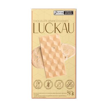 Imagem de Chocolate Branco com Cookies Luckau 75g - 6 unidades 6 unidades