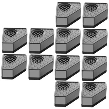 Imagem de DOITOOL 12 Peças tapete de chão tapetes de borracha para geladeira acessório de arruela almofada do pé arruelas almofadas de aumento de arruela almofada para pés de móveis pp