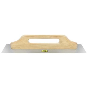 Imagem de Desempenadeira Metálica De Base Lisa Tramontina Para Drywall Sem Dentes Com Cabo De Madeira