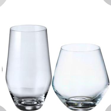 Imagem de Jogo Copos Cristal Grus para Whisky e Long Drink 12un