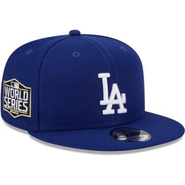 Imagem de New Era LA Los Angeles Dodgers 9FIFTY 2020 World Series Champions Side Patch WS Boné snapback, boné ajustável azul, Azul, Tamanho �nica