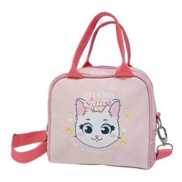 Imagem de Lancheira Bolsa Maleta Térmica EU AMO GATOS - Zona Criativa-Unissex
