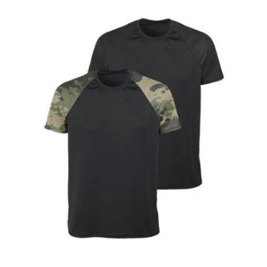 Imagem de Kit Camisetas Dry-UV Vista Rock Raglan Camuflado-Masculino