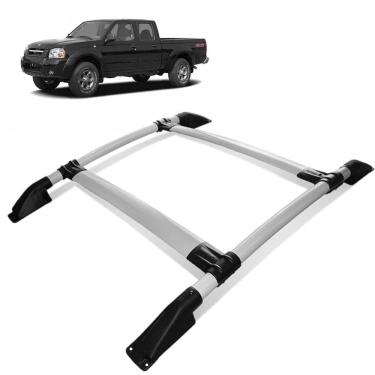 Imagem de Rack de Teto Bagageiro Frontier 2003 a 2007 Tubolar Prata