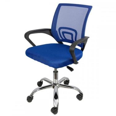 Imagem de Cadeira para Escritório Office Tok Baixa Azul 3310 - Or Design