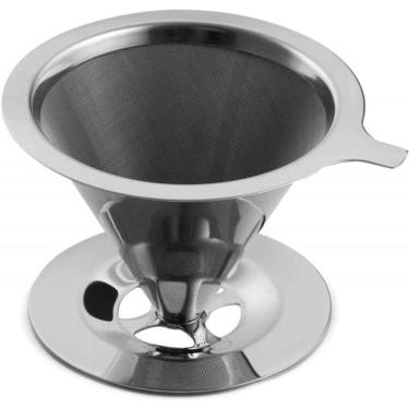 Imagem de Coador De Inox Filtro Cafe 103 Reutilizável Sem Papel