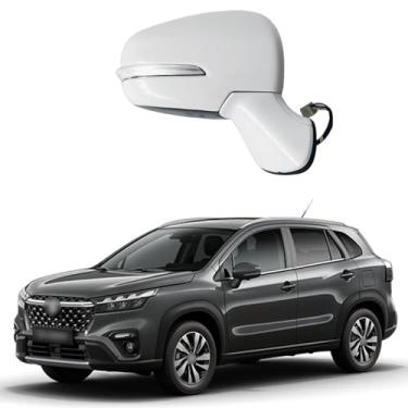 Imagem de Espelho retrovisor lateral adequado para Suzuki S-Cross 2014 2015 Conjunto de espelho retrovisor retrovisor retrovisor acessórios de carro montagem de espelho lateral dobrável elétrico