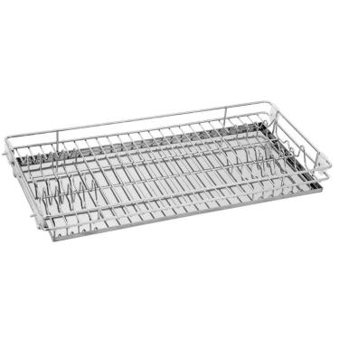 Imagem de Escorredor de louça versátil Masutti Copat para armário ou bancada com bandeja de inox 304L