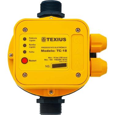 Imagem de Pressostato TC-18 Bivolt P/Água Quente E Fria - Texius Texius