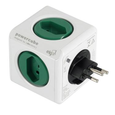 Imagem de Filtro de Linha 5 Tomadas 10A Bivolt Branco e Verde ELG