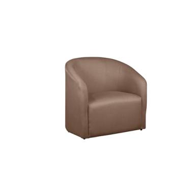 Imagem de Poltrona Lara Decorativa Luxo Sala de Estar Recepção Tecido Linho - Estopar