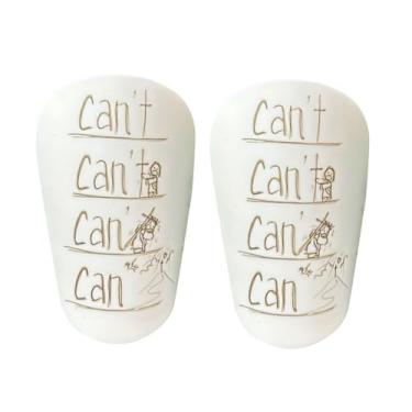 Imagem de Dynwave 1 par mini caneleiras de futebol equipamentos de proteção protetor acessórios engrenagem pequena caneleiras de treinamento de futebol para meninos, Letras Amarelas Brancas, XS