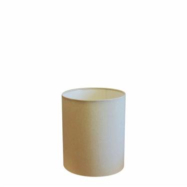 Imagem de Cúpula Abajur Cilíndrica Cp-8001 Ø13x15cm Algodão Crú