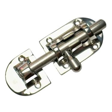 Imagem de Fechadura de porta de armário longa de aço inoxidável 316 trava deslizante de segurança marítima para porta de barco/janela/escotilha (8,5 cm x 3,5 cm)