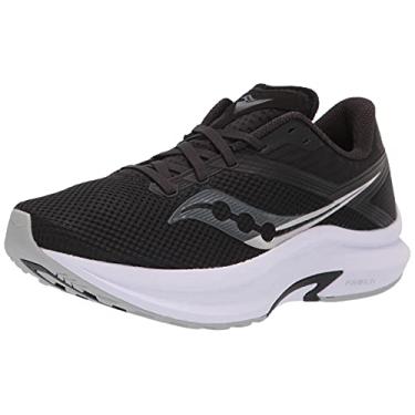 Imagem de Saucony Tênis de corrida masculino Axon Road, Preto/branco, 41