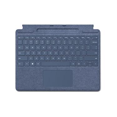 Imagem de Microsoft Teclado de assinatura Surface Pro, teclado tátil com teclas retroiluminadas e trackpad de vidro para Surface Pro 9 ou Surface Pro X – Apenas teclado, safira