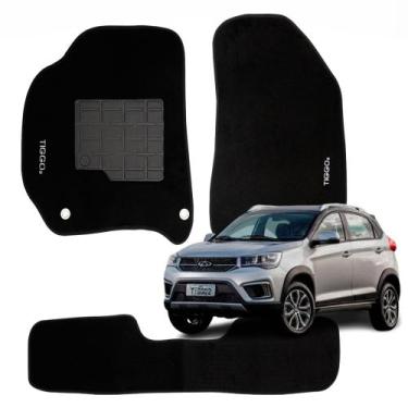 Imagem de Tapete de Carpete Personalizado Compatível Veículos Tiggo 2 - Requinte