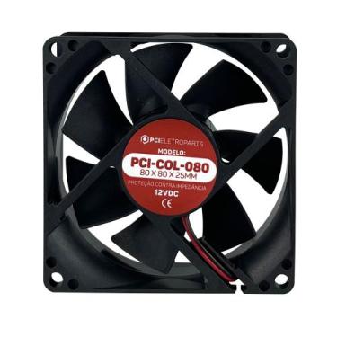 Imagem de Microventilador 80x80x25mm 12v Cooler Pci Eletroparts, 080-COL