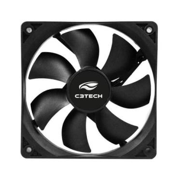 Imagem de Cooler Para Gabinete C3Tech F7-Mb10Bk 3 Pinos 8X8X2,5Cm - C3 -tech
