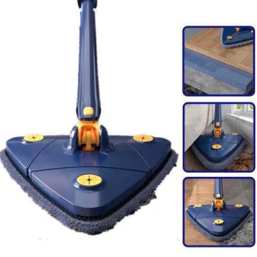 Imagem de Mini Mop Triangular 360 Limpeza de Cantos e Áreas Difíceis - HIGA