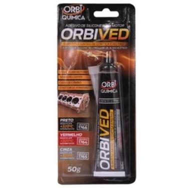 Imagem de Cola De Silicone Alta Temperatura Orbi - Preta/cinza/vermelha, PRETO +