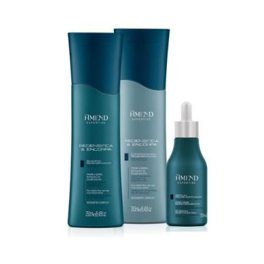 Imagem de Kit Shampoo, Condicionador e Sérum Redensifica e Encorpa- Amend