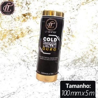 Imagem de Folha Metalizada Para Efeito Mármore Cold Transfer 10cm x 5m - LT Shin