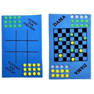 Imagem de Jogo 2 Em 1 Dama E Jogo Da Velha Em E.V.A - Criativa Educativos