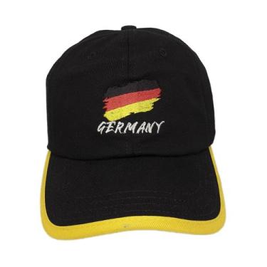 Imagem de Boné SPR Dad Hat Alemanha Unissex - Preto e Amarelo, Preto, Amarelo, Ú
