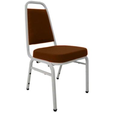 Imagem de Cadeira Empilhável para Auditórios Linha Hotel Plus Marrom - Design Of