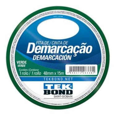 Imagem de Fita Adesiva Para Demarcação 15m Verde Tek Bond, Verde