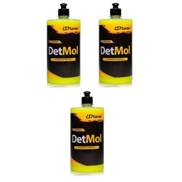 Imagem de Detergente Moto Bike Detmol 1 Litro Qualidade Lavagem Cuidado - Limpeza Pesada- 3 Unidades