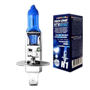Imagem de Lâmpada Super Branca H1 8500k Tipo Xênon 12V 55W Techone - Tech One